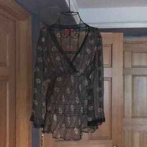 Sheer Babydoll blouse